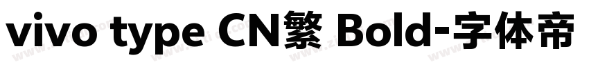 vivo type CN繁 Bold字体转换